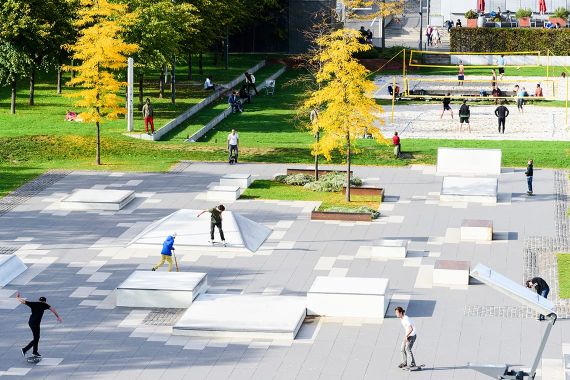 Skatepark im Rheinauhafen Köln