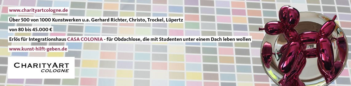 Charity Art Cologne - Kunst hilft geben - Banner